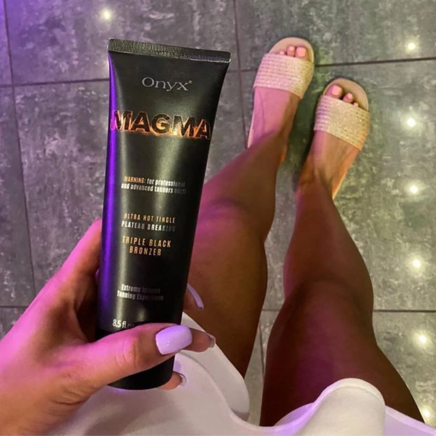 Magma Hot Tingle Tanning Lotion | Triple Bronzer | Ultra-Dark & Fiery Glow