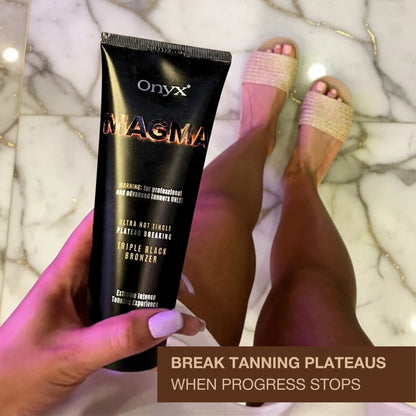 Magma Hot Tingle Sunbed Cream - Triple Bronzer - Ultra-Dark & Fiery Tan