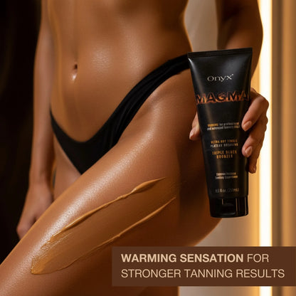 Magma Hot Tingle Sunbed Cream - Triple Bronzer - Ultra-Dark & Fiery Tan