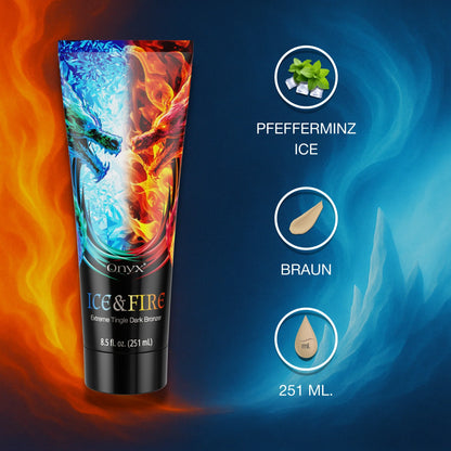 Onyx Ice & Fire Produktpräsentation mit Duftnote, Konsistenz und Füllmenge