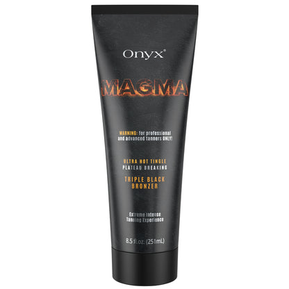 Magma Hot Tingle Tanning Lotion | Triple Bronzer | Ultra-Dark & Fiery Glow