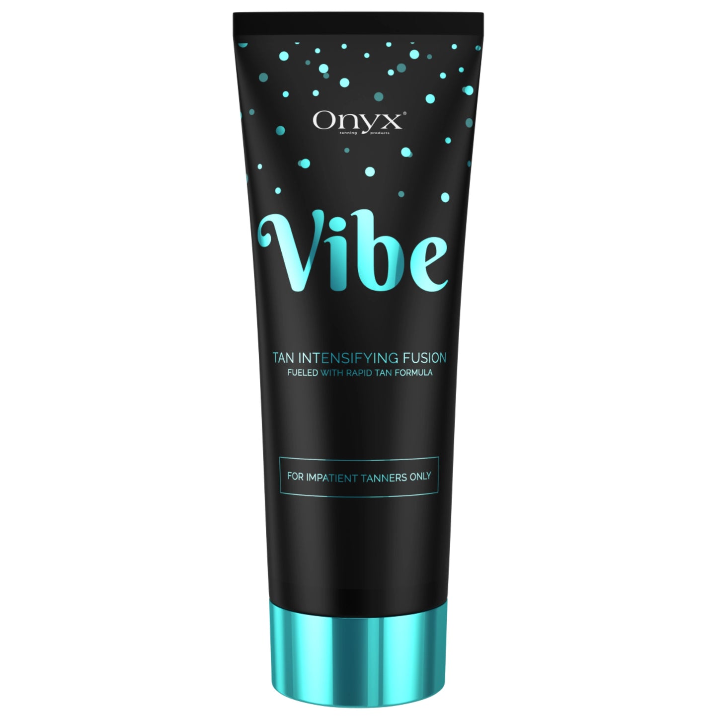 Onyx Vibe sunbed tanning accelerator cream tube 251 ml product packaging on white background