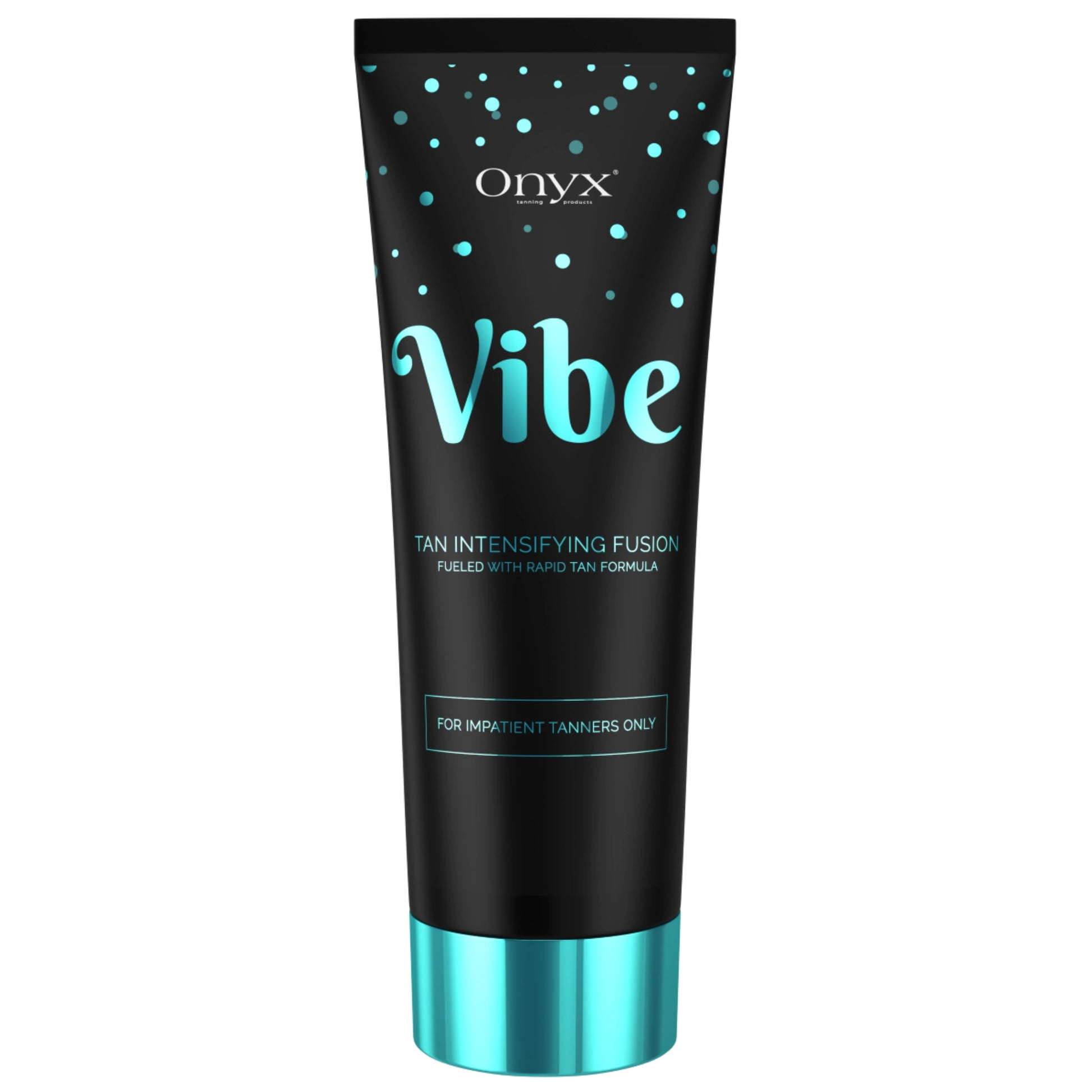 Onyx Vibe sunbed tanning accelerator cream tube 251 ml product packaging on white background
