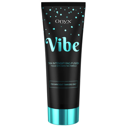Onyx Vibe sunbed tanning accelerator cream tube 251 ml product packaging on white background