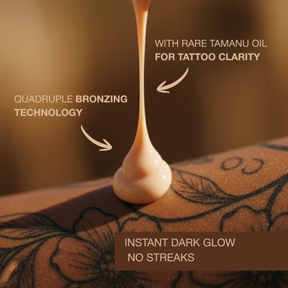 Tattoo Rose Sunbed Bronzing Accelerator for Women with Tattoo Care